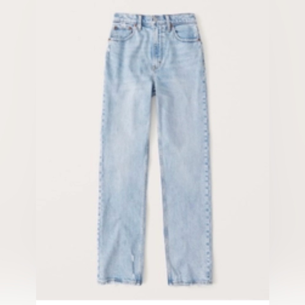 Abercrombie & Fitch the 90s straight ultra high rise